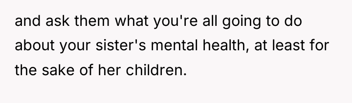 and ask them what you're all going to do about...