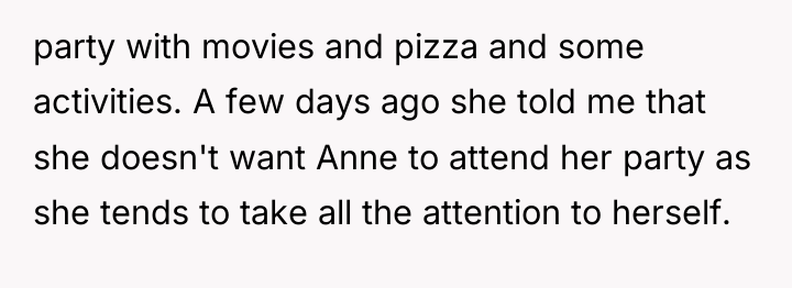 party with movies and pizza and some activities. A few...