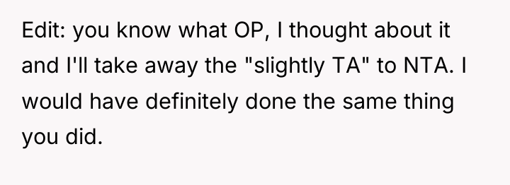 Edit: you know what OP, I thought about it and...