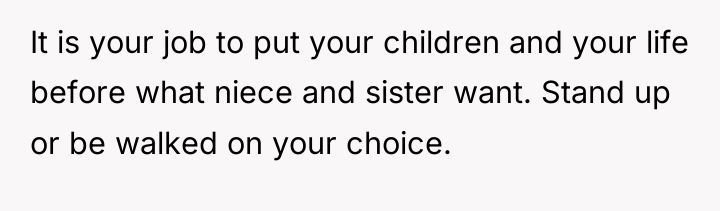 It is your job to put your children and your...