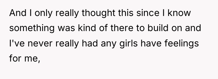 And I only really thought this since I know something...