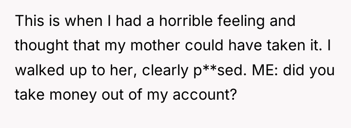 This is when I had a horrible feeling and thought...