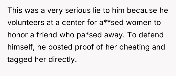 This was a very serious lie to him because he...