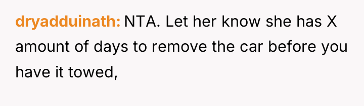 dryadduinath NTA. Let her know she has X amount of...