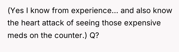 (Yes I know from experience... and also know the heart...