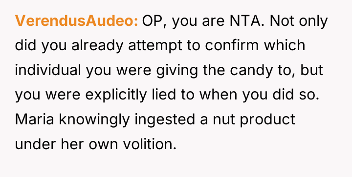 VerendusAudeo OP, you are NTA. Not only did you already...