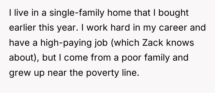 I live in a single-family home that I bought earlier...