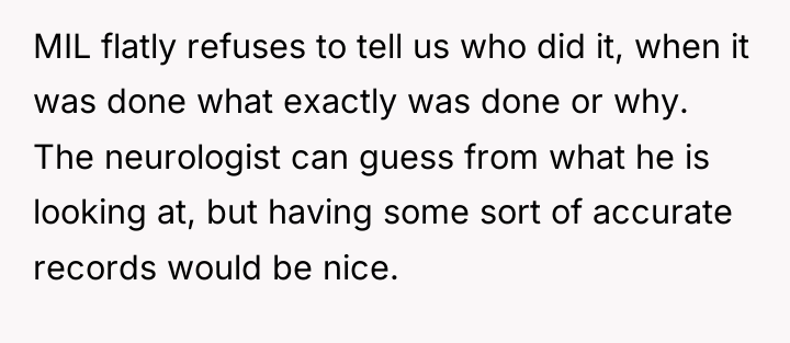 MIL flatly refuses to tell us who did it, when...