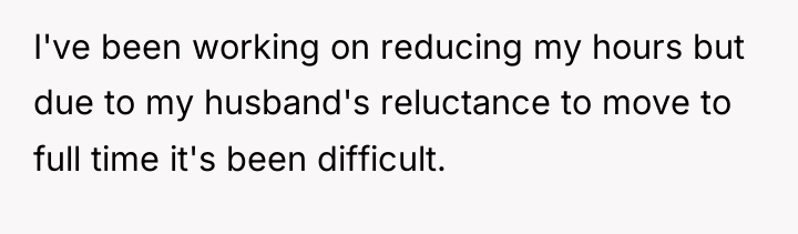 I've been working on reducing my hours but due to...