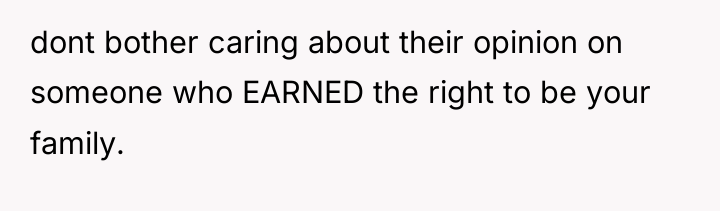 dont bother caring about their opinion on someone who EARNED...