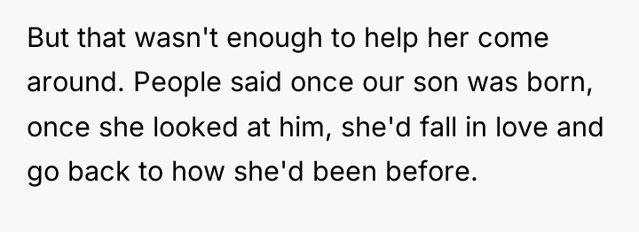 But that wasn't enough to help her come around. People...