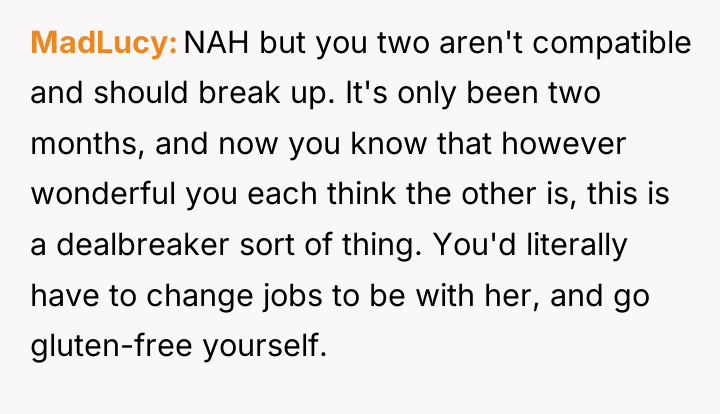 MadLucy NAH but you two aren't compatible and should break...