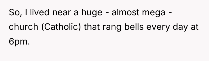 So, I lived near a huge - almost mega -...