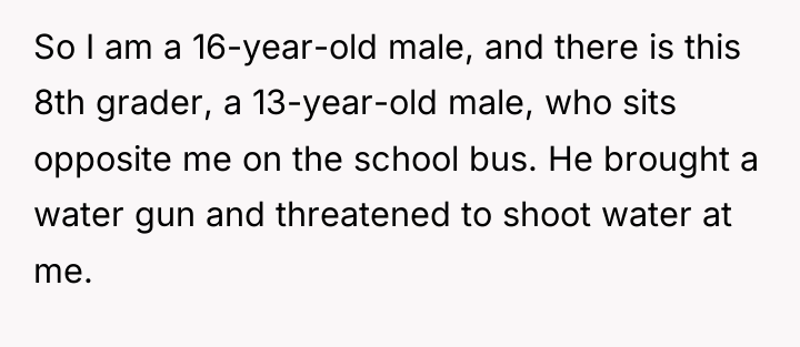 So I am a 16-year-old male, and there is this...