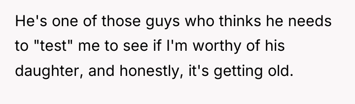 He's one of those guys who thinks he needs to...
