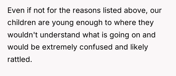 Even if not for the reasons listed above, our children...
