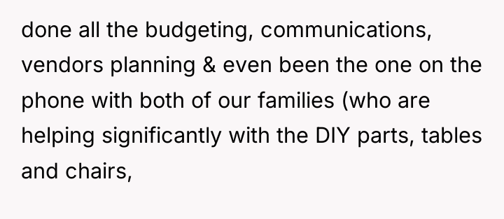 done all the budgeting, communications, vendors planning & even been...