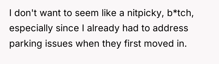 I don't want to seem like a nitpicky, b*tch, especially...