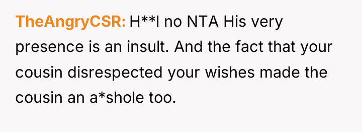 TheAngryCSR H**l no NTA His very presence is an insult....