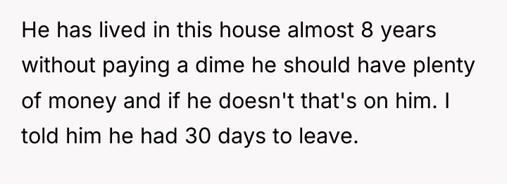 He has lived in this house almost 8 years without...