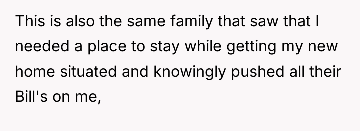 This is also the same family that saw that I...