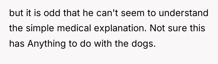 but it is odd that he can't seem to understand...