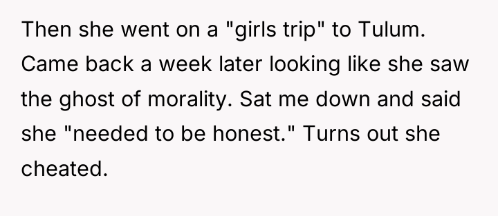 Then she went on a "girls trip" to Tulum. Came...