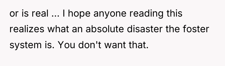 or is real ... I hope anyone reading this realizes...