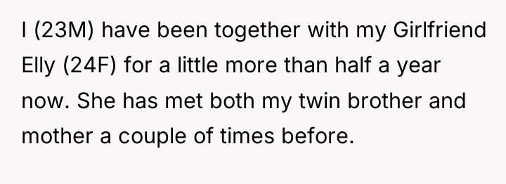 I (23M) have been together with my Girlfriend Elly (24F)...