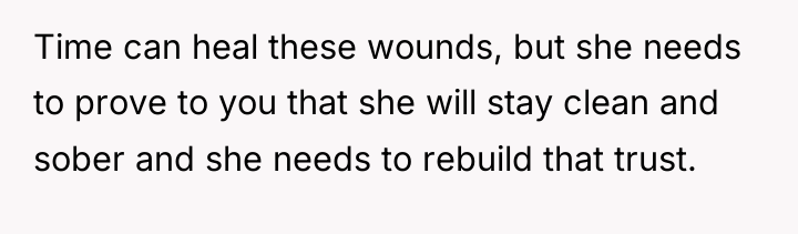Time can heal these wounds, but she needs to prove...