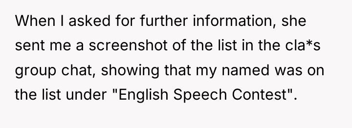When I asked for further information, she sent me a...