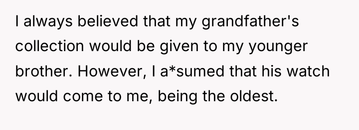 I always believed that my grandfather's collection would be given...