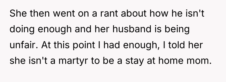 She then went on a rant about how he isn't...
