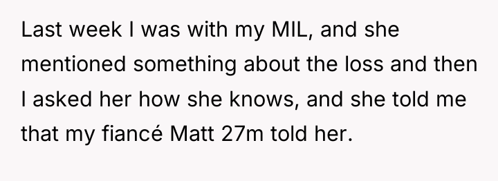 Last week I was with my MIL, and she mentioned...