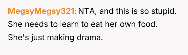 MegsyMegsy321 NTA, and this is so stupid. She needs to...