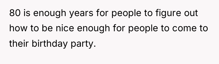 80 is enough years for people to figure out how...
