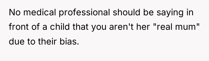 No medical professional should be saying in front of a...