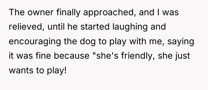 The owner finally approached, and I was relieved, until he...