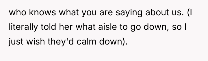 who knows what you are saying about us. (I literally...