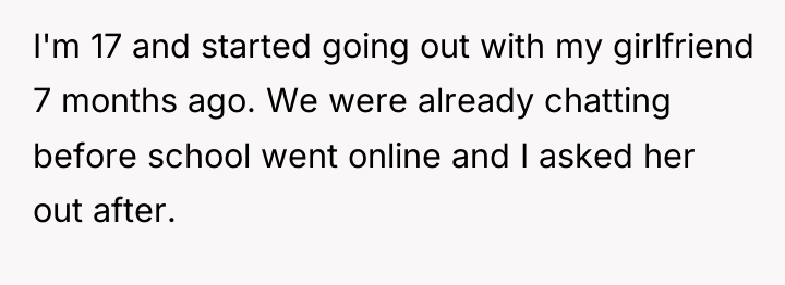 I'm 17 and started going out with my girlfriend 7...