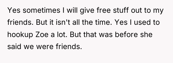 Yes sometimes I will give free stuff out to my...