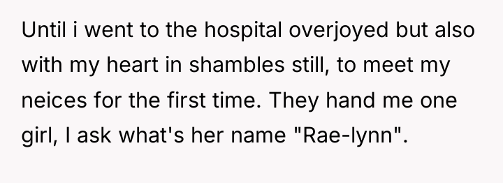 Until i went to the hospital overjoyed but also with...