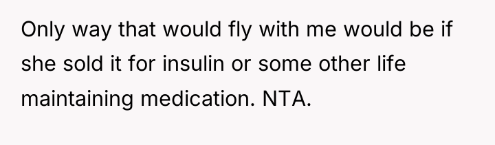 Only way that would fly with me would be if...