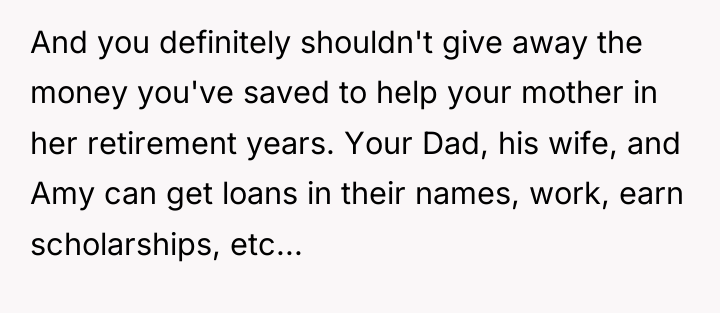 And you definitely shouldn't give away the money you've saved...
