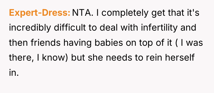 Expert-Dress NTA. I completely get that it's incredibly difficult to...