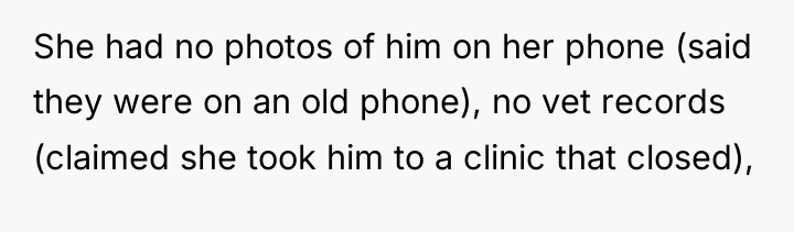She had no photos of him on her phone (said...
