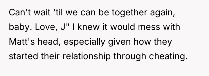 Can't wait 'til we can be together again, baby. Love,...