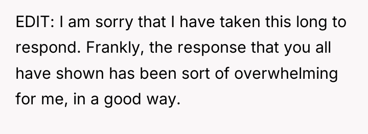 EDIT: I am sorry that I have taken this long...