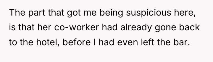 The part that got me being suspicious here, is that...