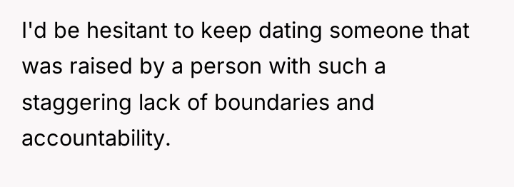 I'd be hesitant to keep dating someone that was raised...